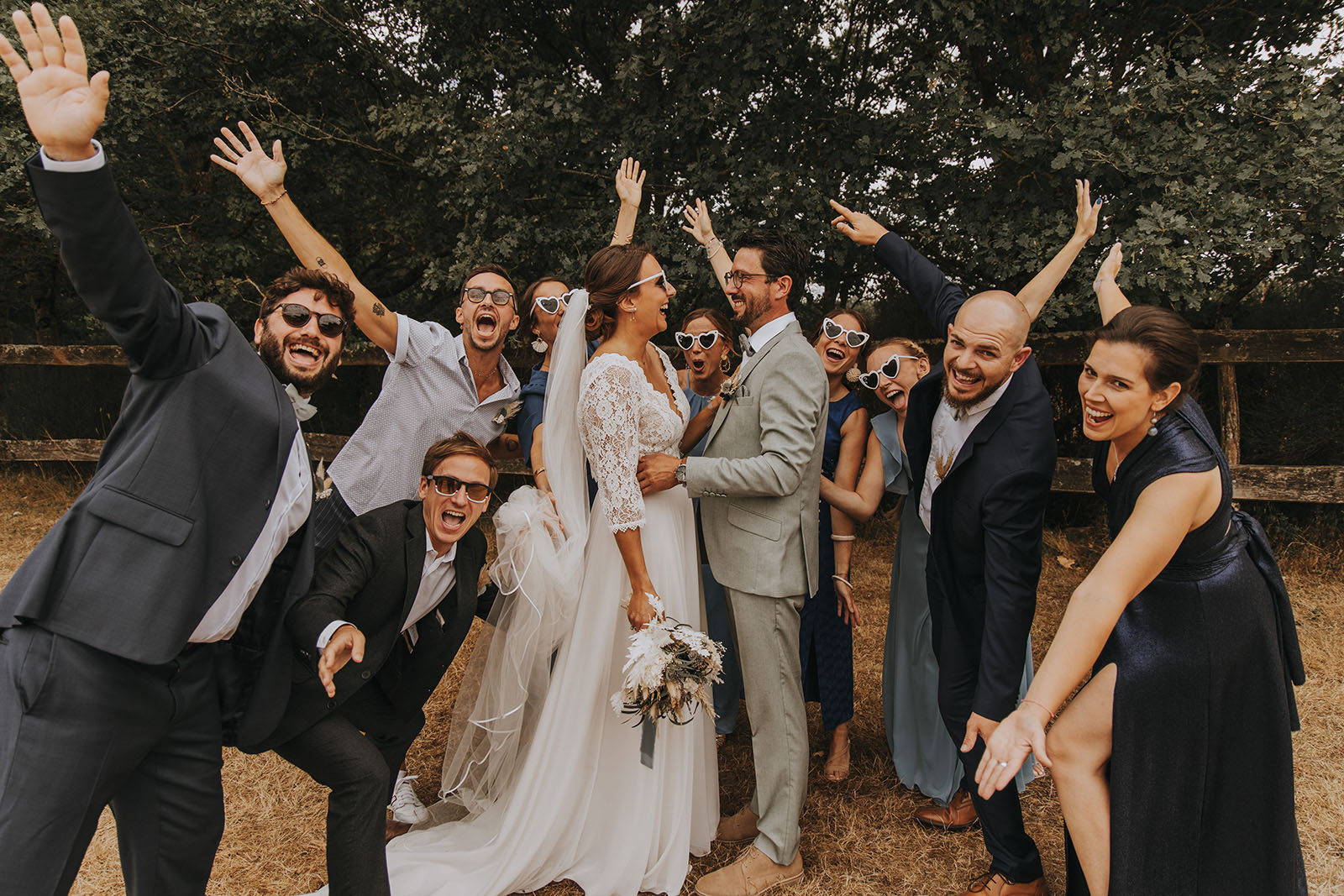 Mariage cool et champêtre au domaine de la ruade