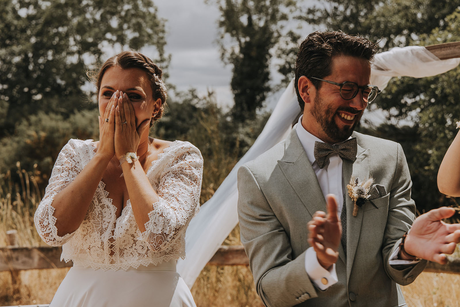 Mariage cool et champêtre au domaine de la ruade
