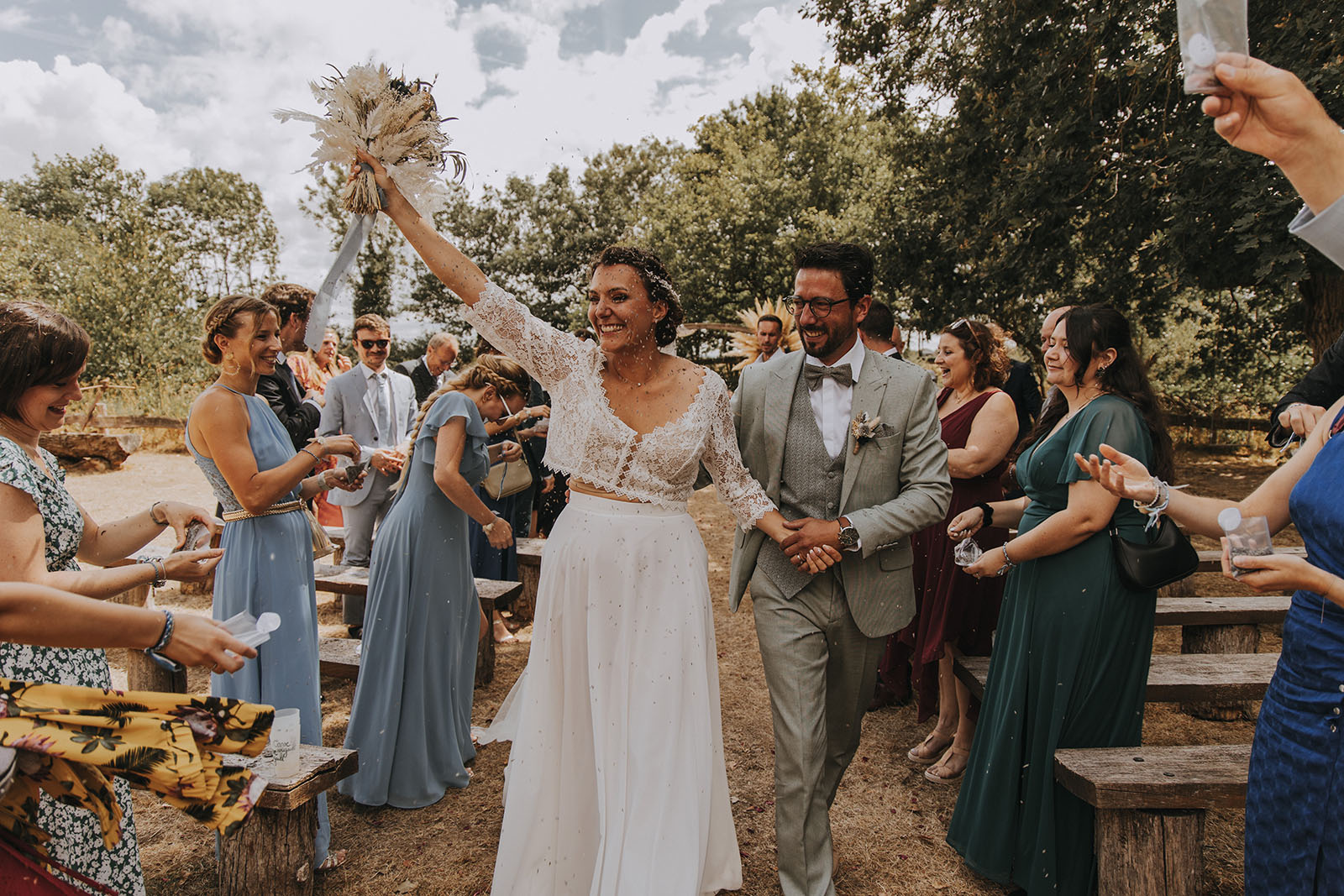 Mariage cool et champêtre au domaine de la ruade